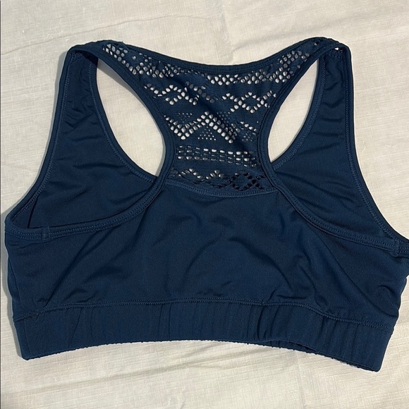 ZYIA Deep Blue Sports Bra with Mesh Detail - Picture 2 of 4